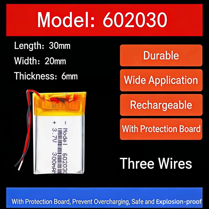 Smartwatches - Batterie au lithium 3,7 V 300
