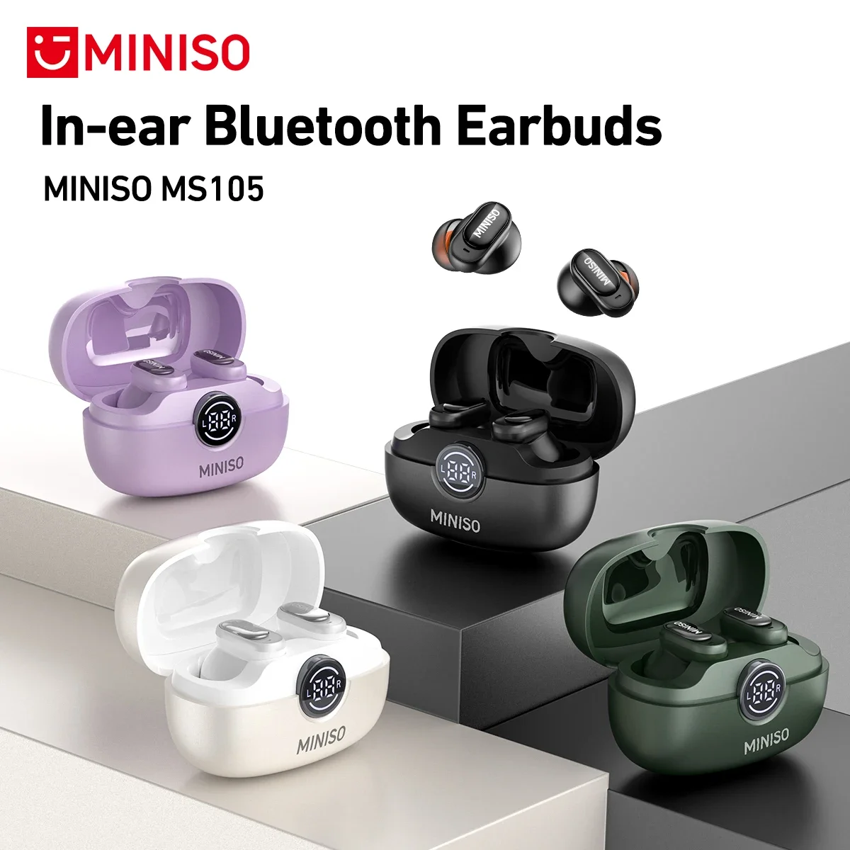 Type C Wired Earphones With Mic - MINISO MS105 Bluetooth écouteur dans l'oreille