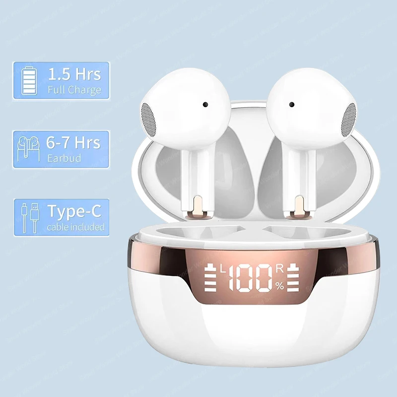 Type C Wired Earphones With Mic - J97 TWS Bluetooth écouteur véritable sans