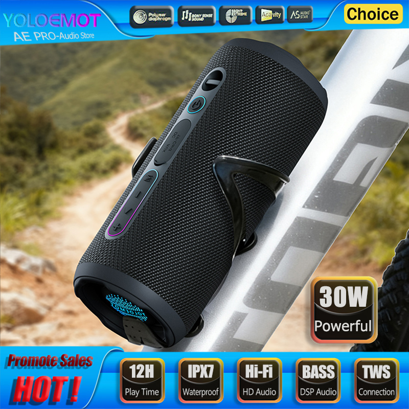 Portable Bluetooth Speaker Waterproof Ipx7 - Haut-parleur Bluetooth portable 30W, sans fil,