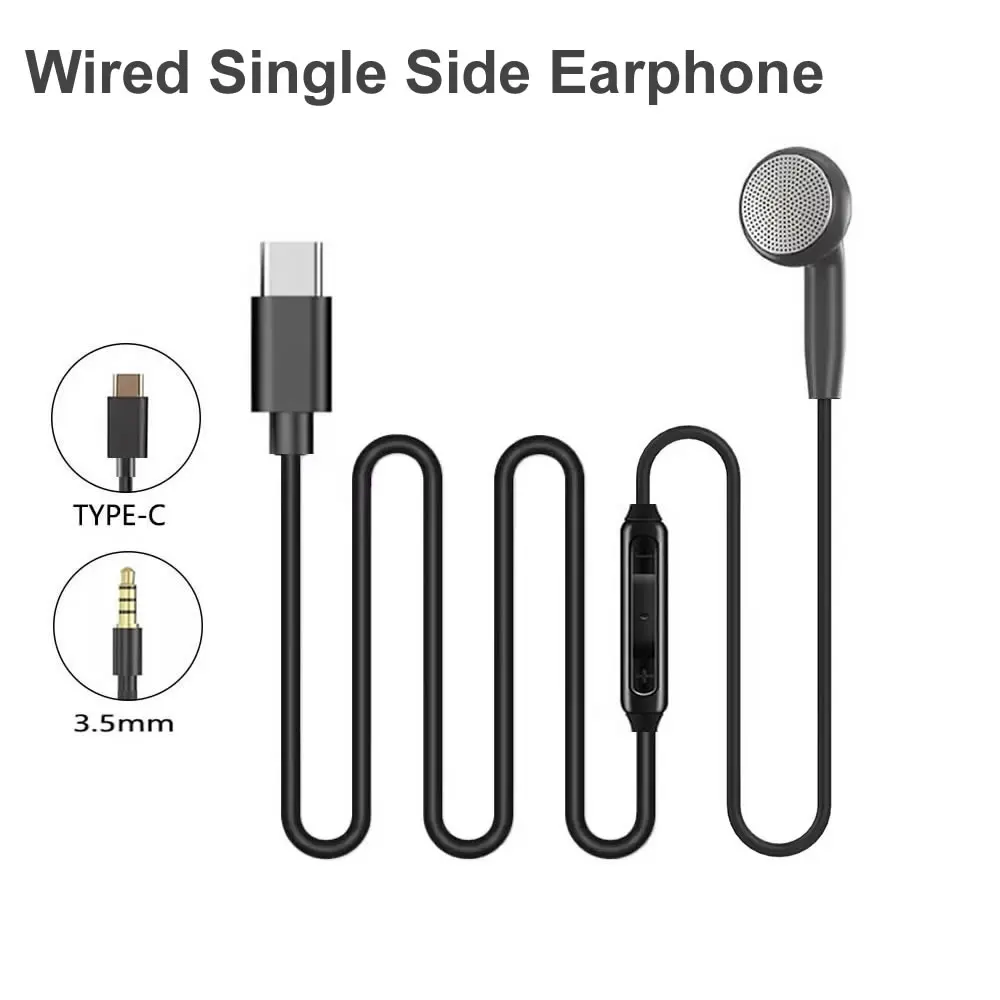 Type C Wired Earphones With Mic - Casque USB C simple face pour