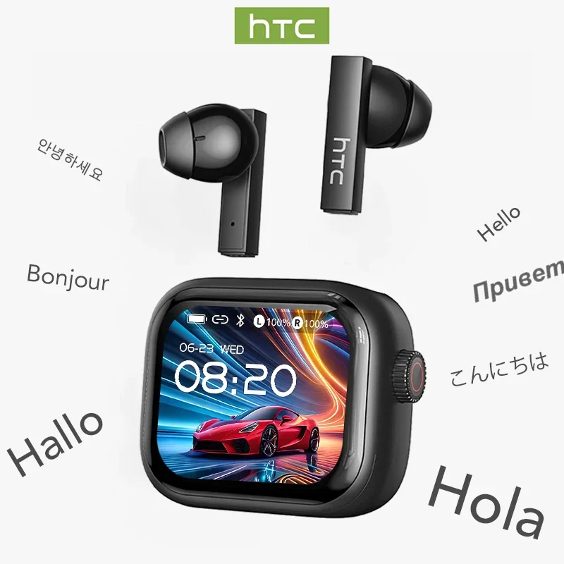 Tws Earbuds Bluetooth 5.3 - [Tela Ultra HD] HTC NE40 écouteurs