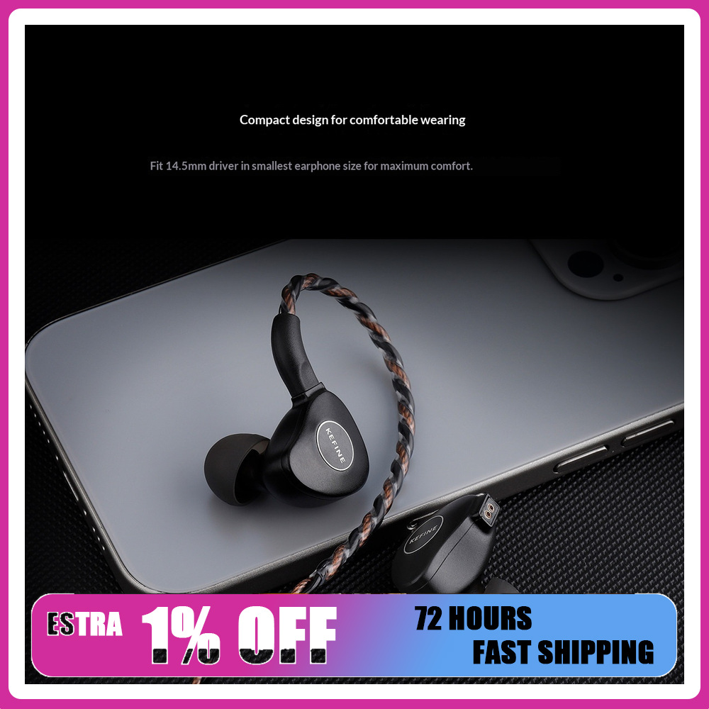 Planar Magnetic Iem Earphones - KEFINE Klanar Écouteurs intra-auriculaires avec transducteur