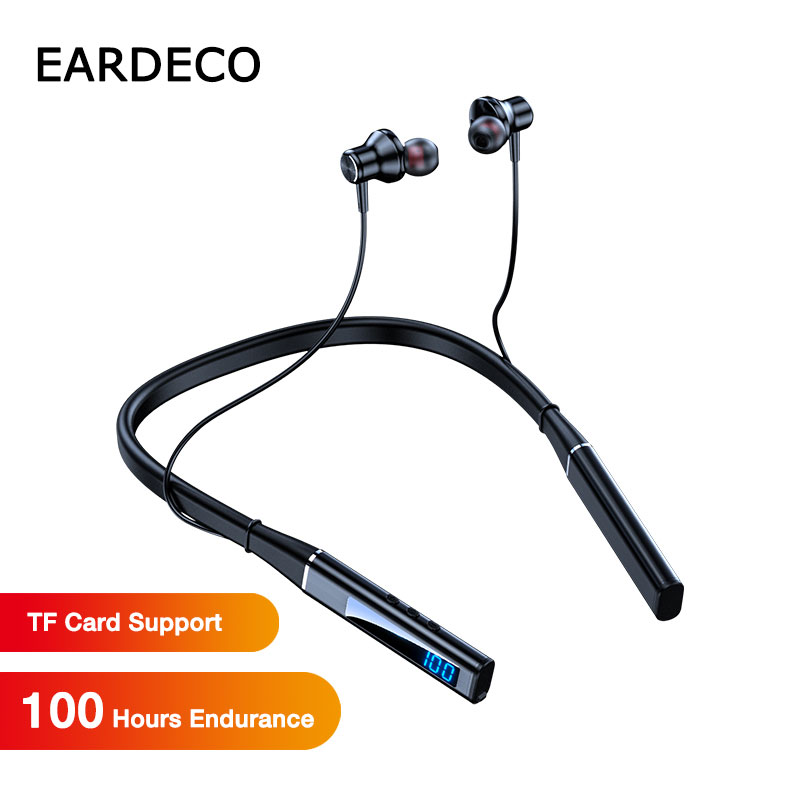 Magnetic Neckband Sports Earphones - EARDECO Original Bluetooth casque 5.1 écouteurs