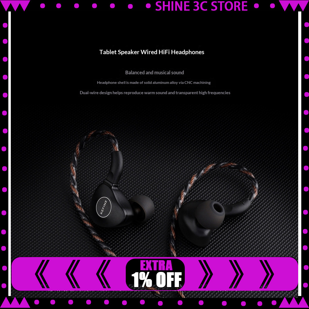 Planar Magnetic Iem Earphones - KEFINE Klanar Écouteurs intra-auriculaires avec transducteur
