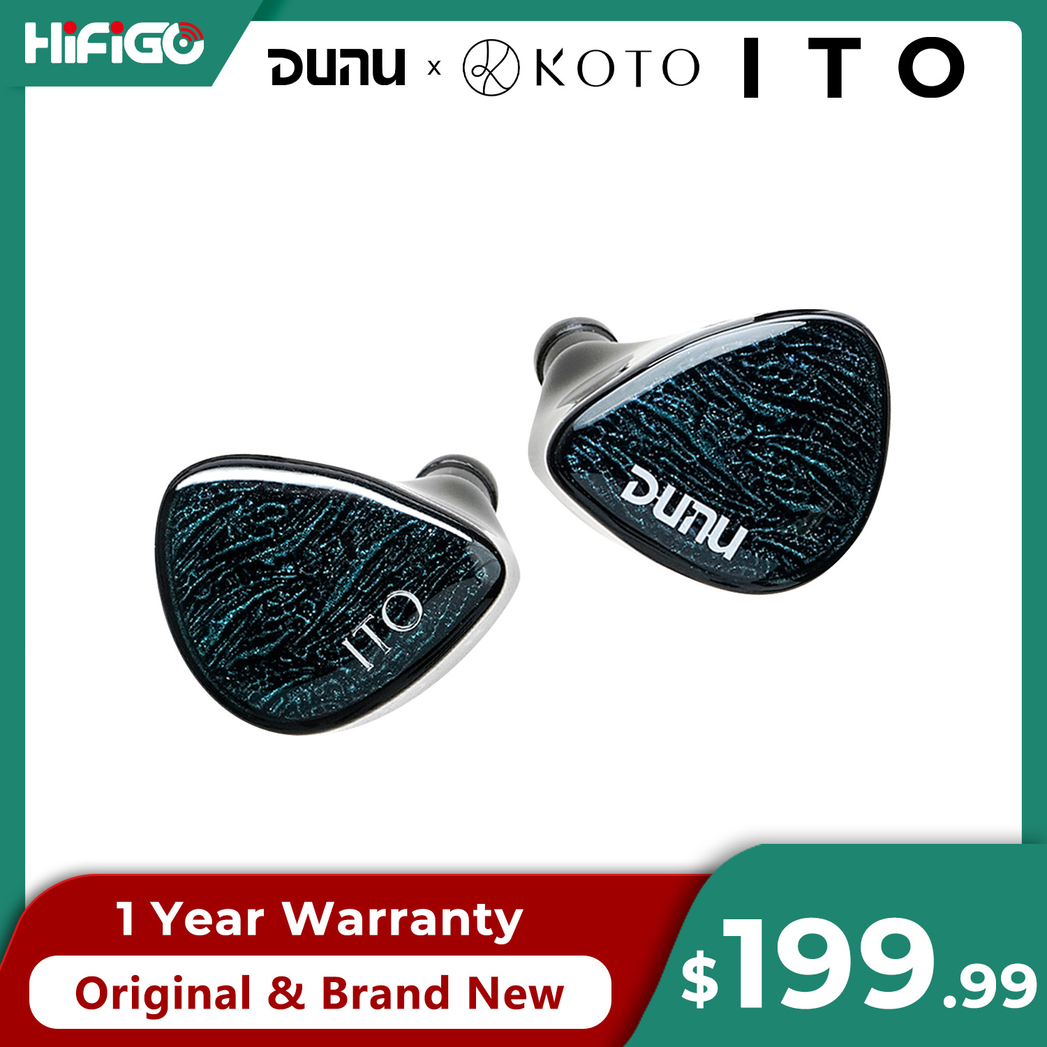 Planar Magnetic Iem Earphones - Écouteurs intra-auriculaires DUNU X KOTO ITO,