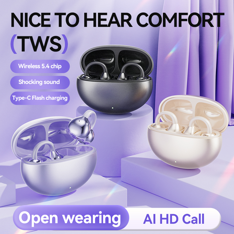 Open Ear Air Conduction Headphones - M91 pince d'oreille sans fil Bluetooth
