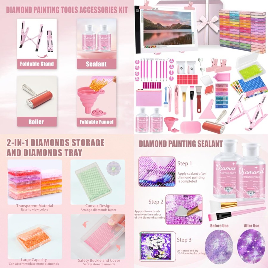 Tablets - Kit d'outils de peinture au diamant
