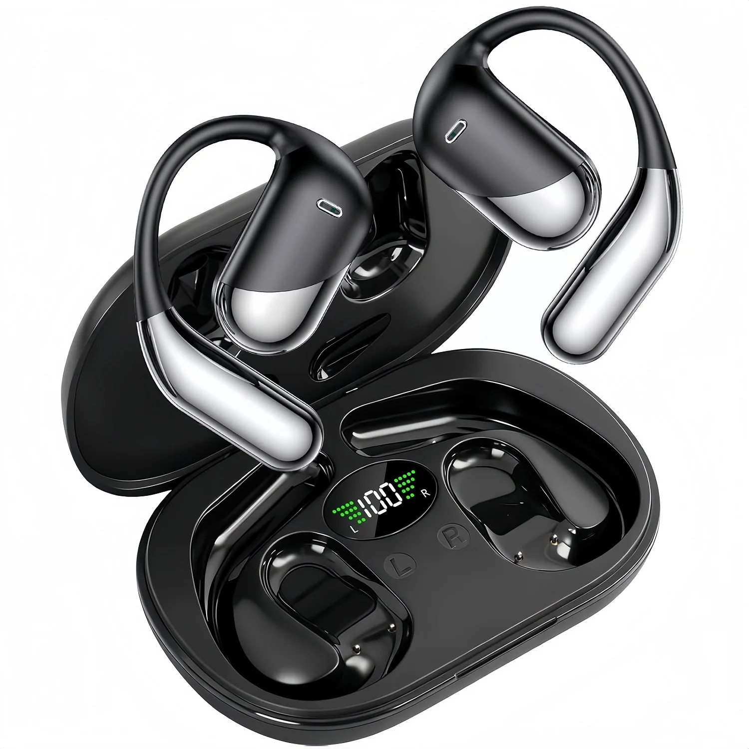 Open Ear Air Conduction Headphones - Écouteurs sans fil sport Bluetooth V6.1