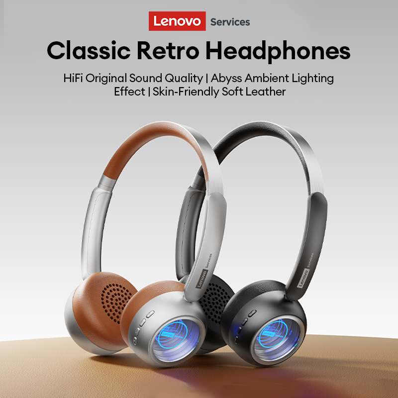 Anc Wireless Over Ear Headphones - Casque sans fil Bluetooth 6.0 Lenovo