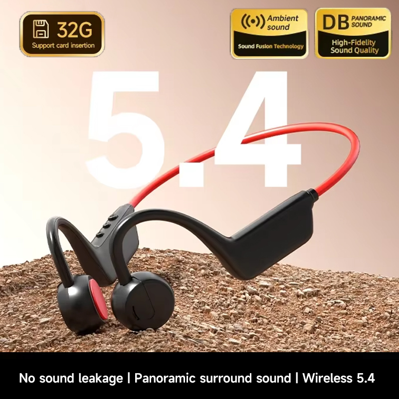 Bone Conduction Running Headphones - Écouteurs Bluetooth à conduction osseuse IPX8,