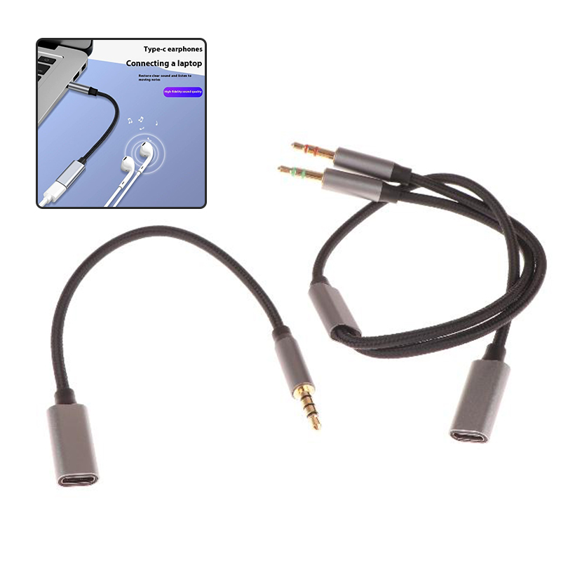 Type C Wired Earphones With Mic - Accessoires pour téléphone tablette PC, 1