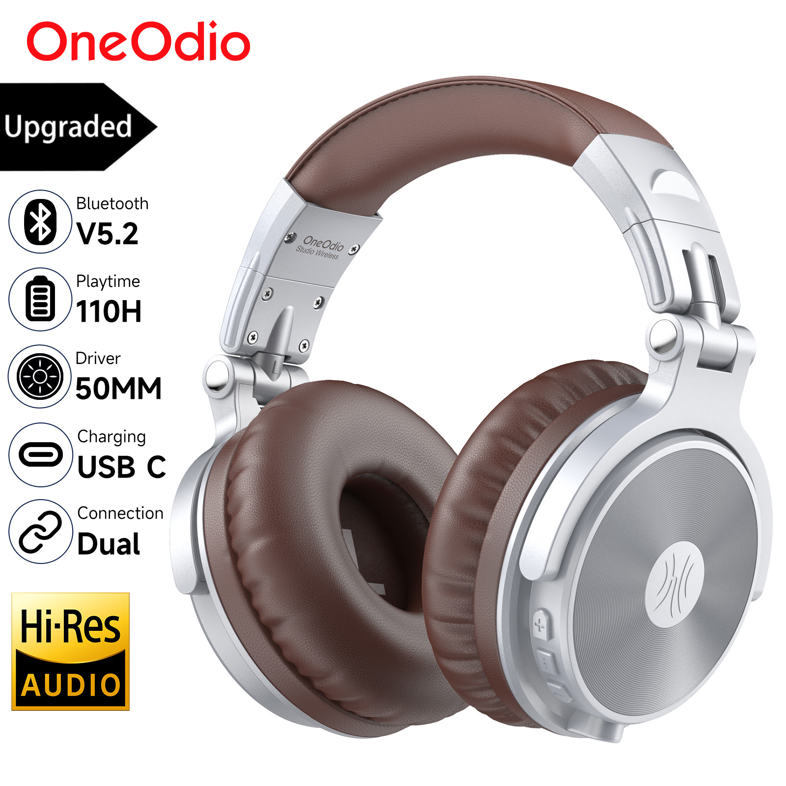 Anc Wireless Over Ear Headphones - Oneodio mise à niveau Pro C