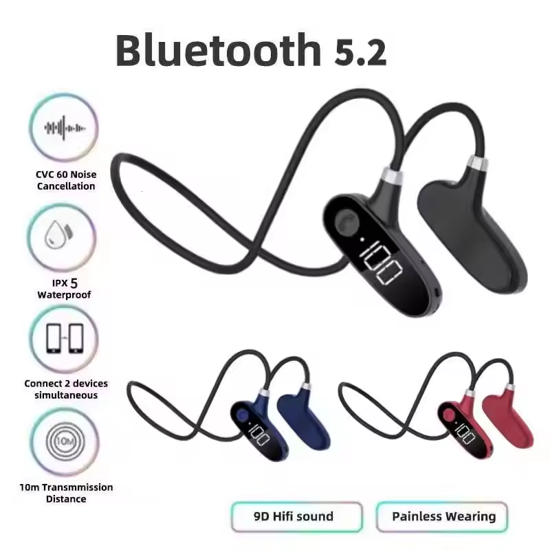 Bone Conduction Running Headphones - Écouteurs Bluetooth à conduction osseuse pour