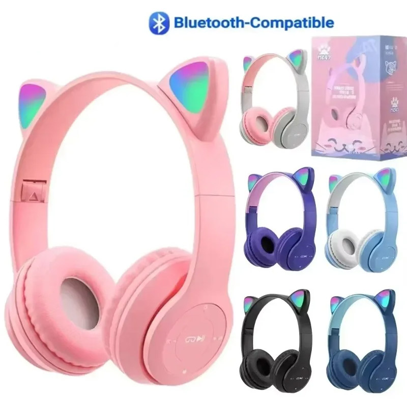 Cat Ear Bluetooth Headset Led - Écouteurs Bluetooth sans fil, style oreilles