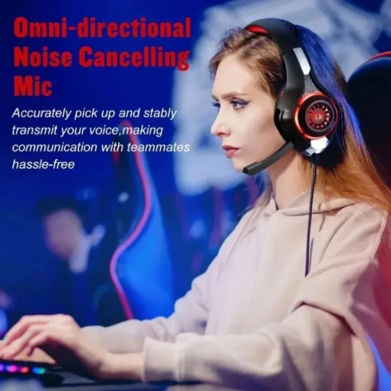 Casque de jeu filaire, micro a - Gaming Headset With Mic Rgb avis et prix