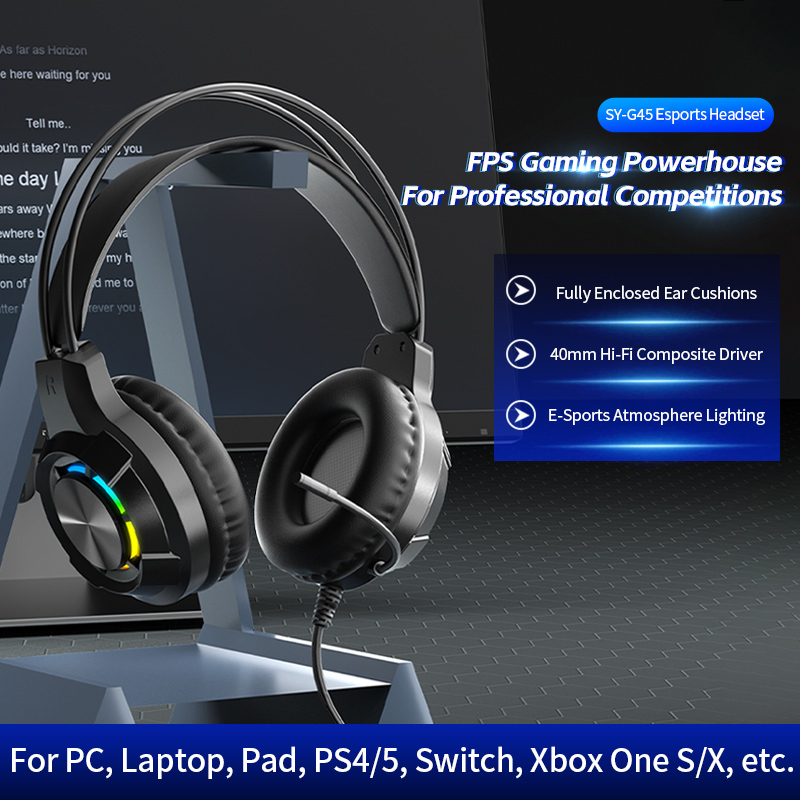 Casque de jeu antibruit écoute - Gaming Headset With Mic Rgb avis et prix