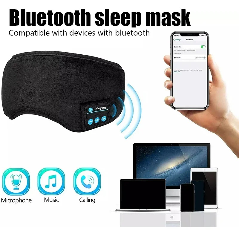 Masque pour les yeux 3D avec é - Sleep Mask Headphones Bluetooth avis et prix