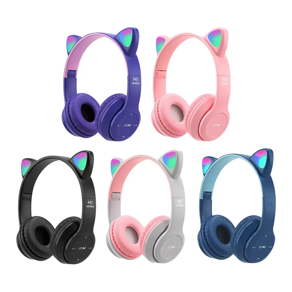 Oreille de chat mignon Bluetoo - Cat Ear Bluetooth Headset Led avis et prix