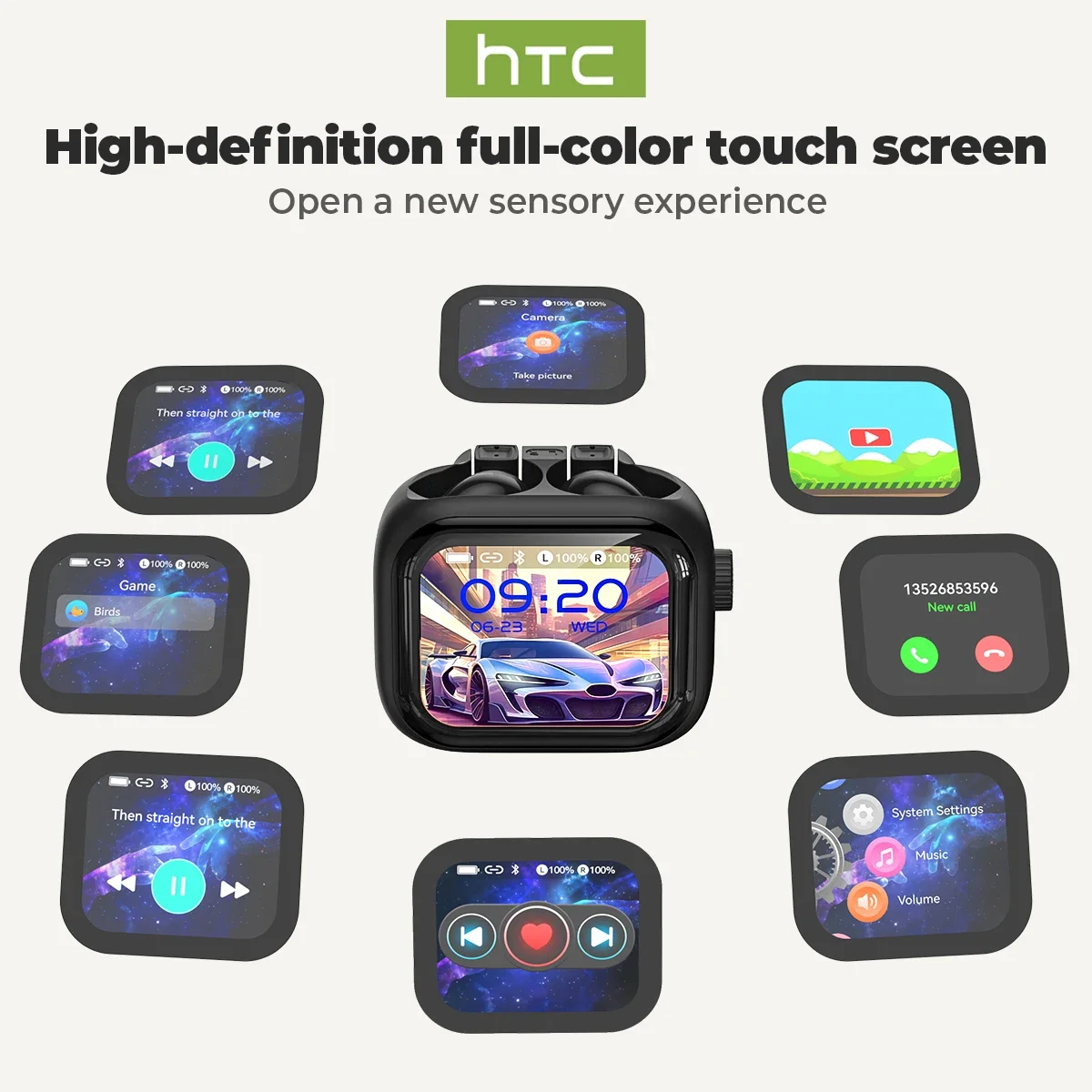 [Tela Ultra HD] HTC NE40 écout - Tws Earbuds Bluetooth 5.3 avis et prix