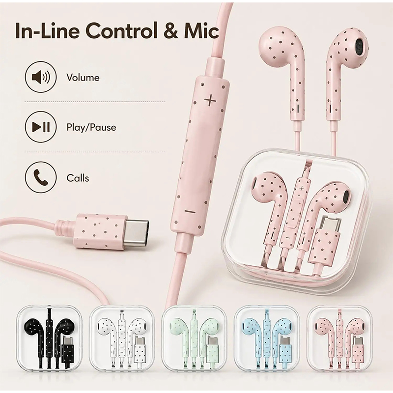 Écouteurs intra-auriculaires f - Type C Wired Earphones With Mic avis et prix