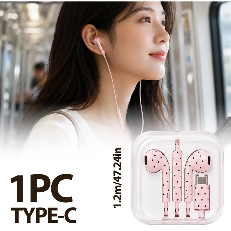 Écouteurs intra-auriculaires f - Type C Wired Earphones With Mic avis et prix