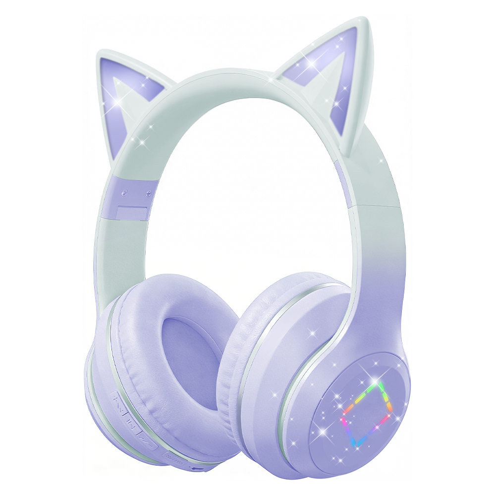 Adorable casque sans fil à ore - Cat Ear Bluetooth Headset Led avis et prix