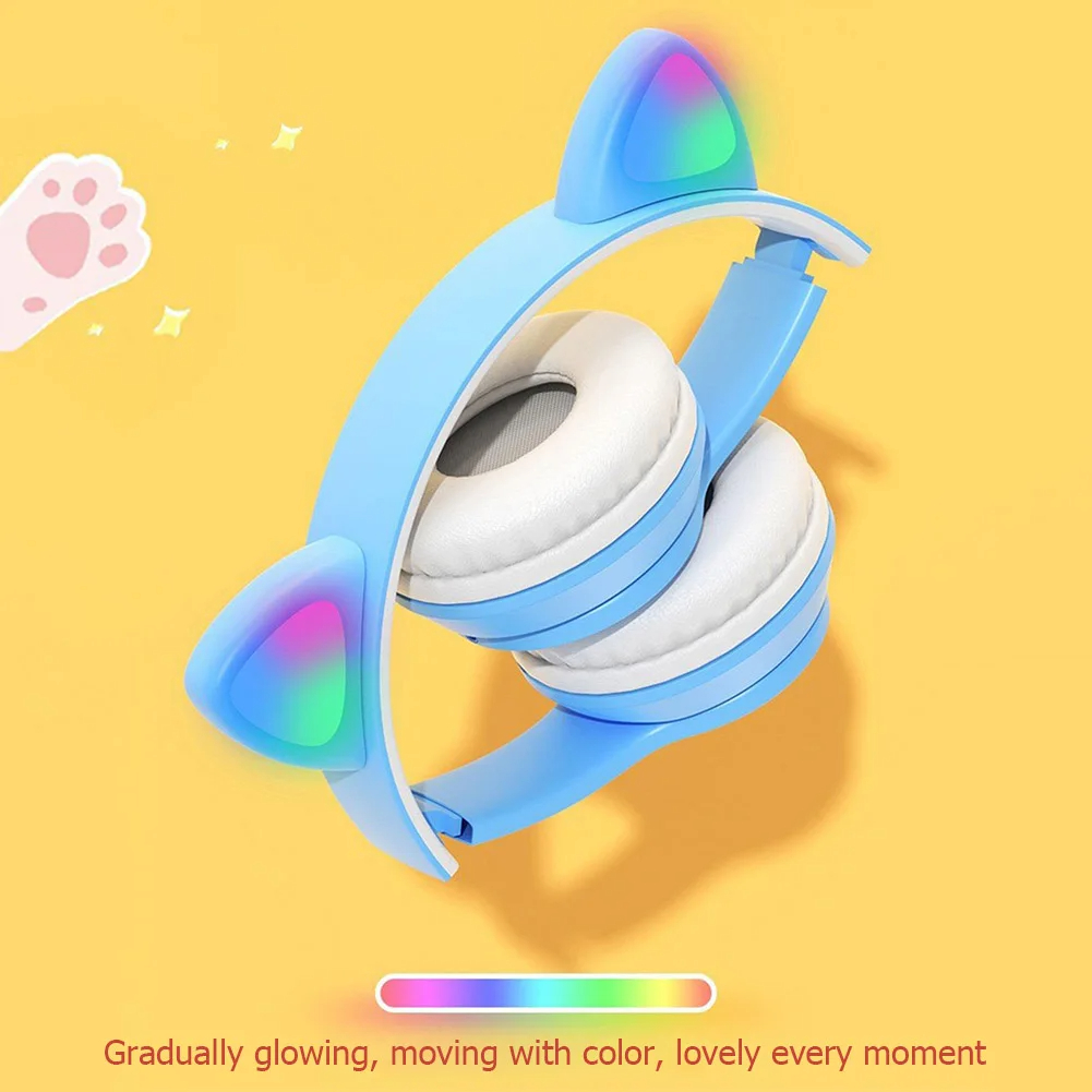 Écouteurs sans fil avec oreill - Cat Ear Bluetooth Headset Led avis et prix