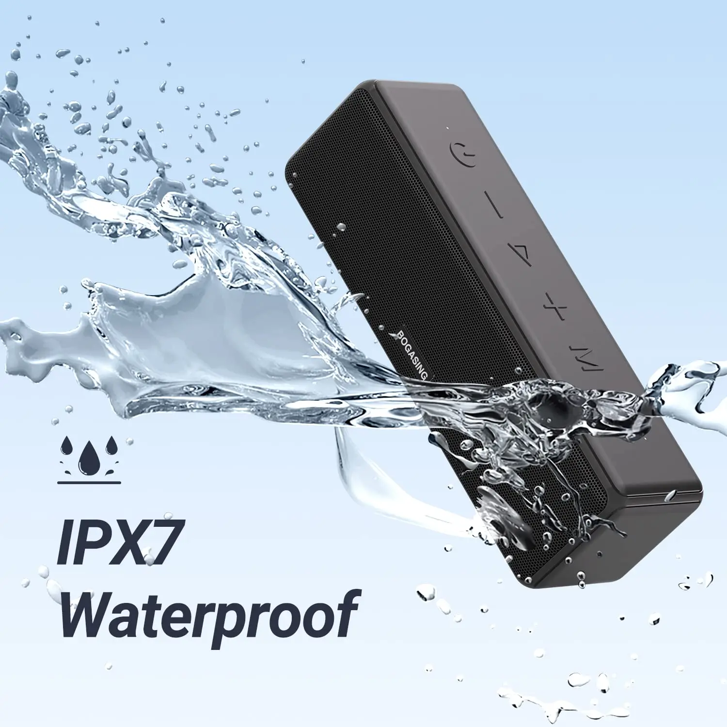 BOGASING M8 haut-parleur Bluet - Portable Bluetooth Speaker Waterproof Ipx7 avis et prix