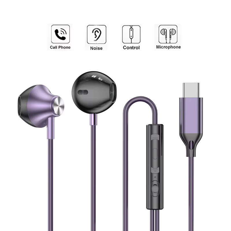 Écouteurs intra-auriculaires f - Type C Wired Earphones With Mic avis et prix