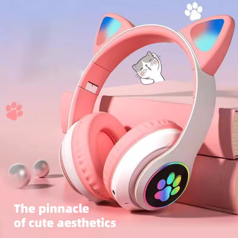 Casque sans fil à oreilles de  - Cat Ear Bluetooth Headset Led avis et prix