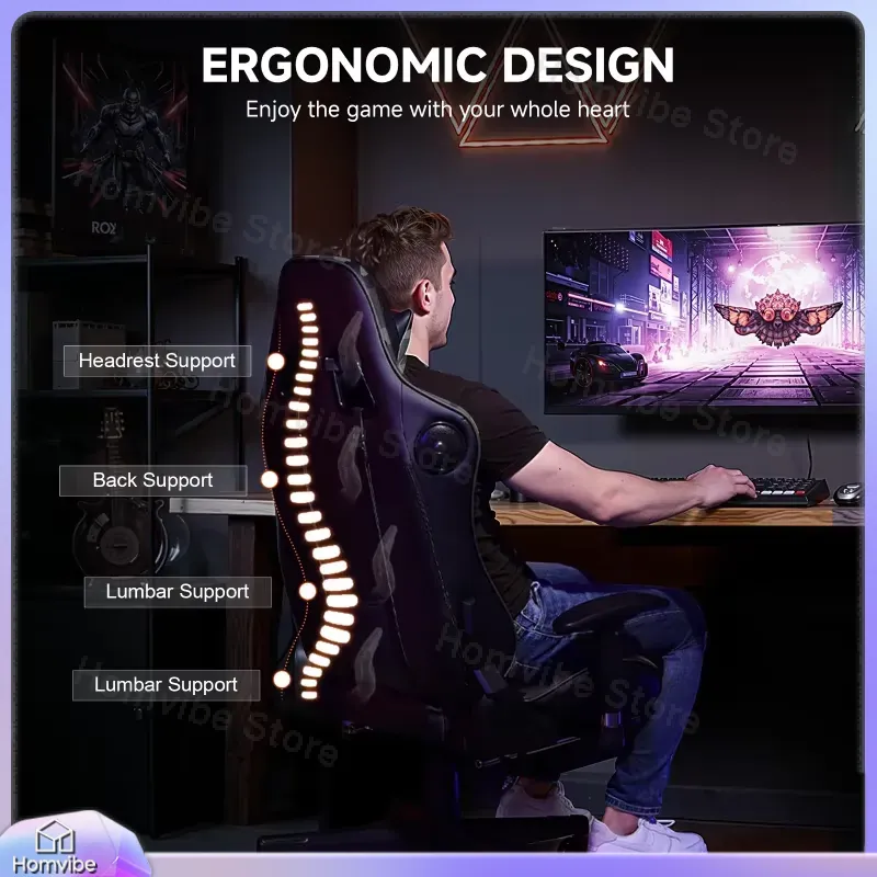 Chaise de jeu ergonomique avec - Speakers avis et prix