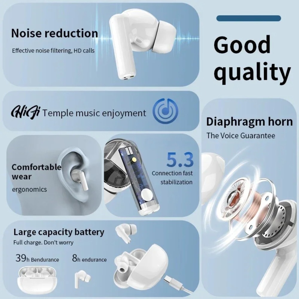 Nouveau casque Bluetooth sans  - Tws Earbuds Bluetooth 5.3 avis et prix