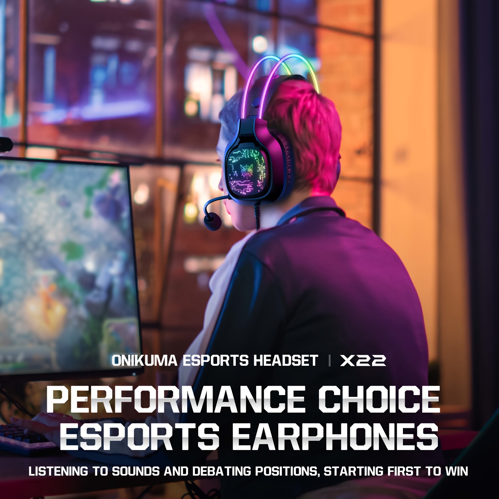 Casque de jeu filaire ONIKUMA  - Gaming Headset With Mic Rgb avis et prix