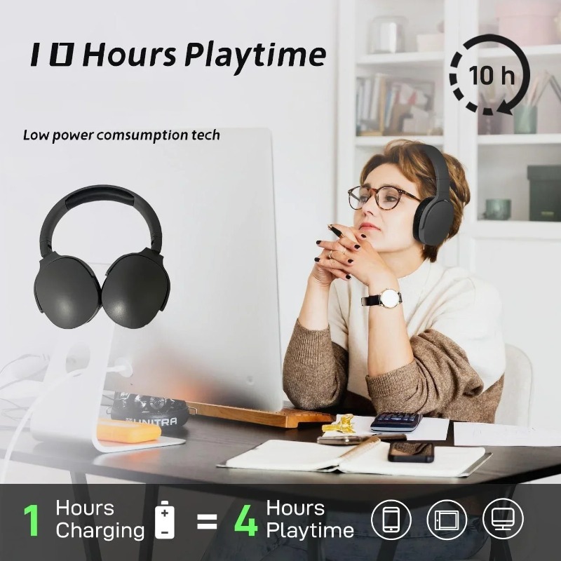 Casque Bluetooth sans fil supr - Anc Wireless Over Ear Headphones avis et prix