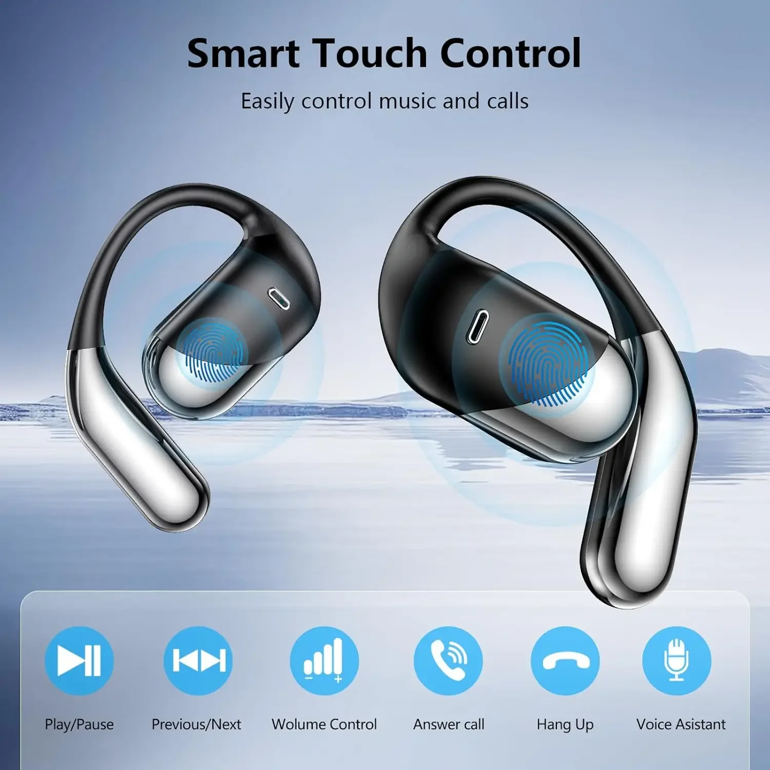 Écouteurs sans fil sport Bluet - Open Ear Air Conduction Headphones avis et prix