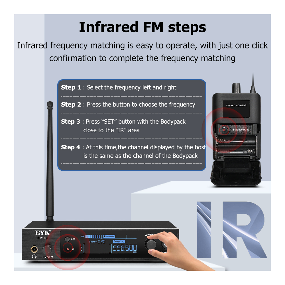 EYK-Système de moniteur intra- - In Ear Monitors For Singers avis et prix