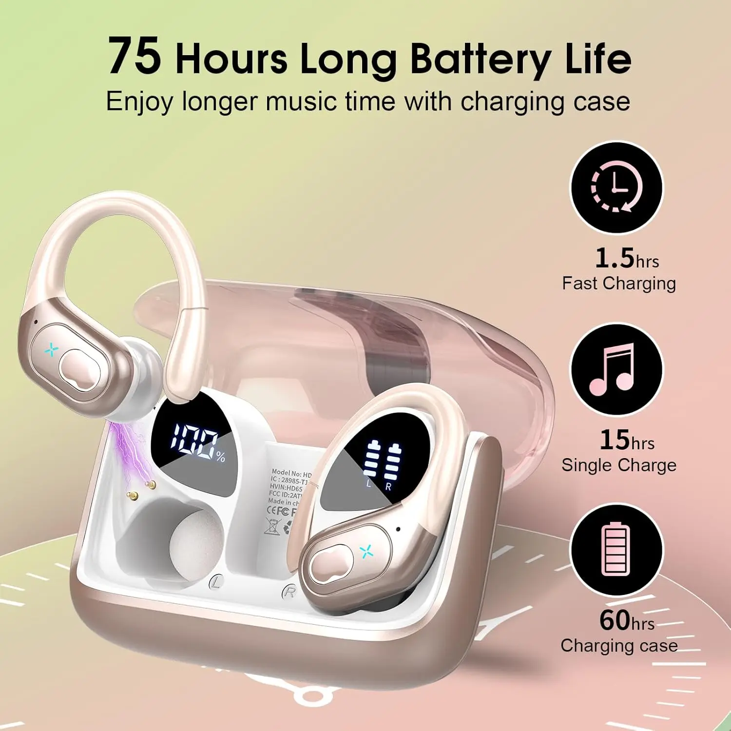 Écouteurs sans fil sportifs GD - Type C Wired Earphones With Mic avis et prix