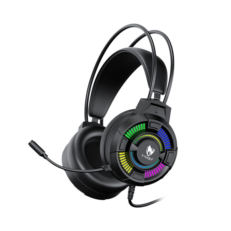 Casque de jeu T-Wolf H140, fil - Gaming Headset With Mic Rgb avis et prix