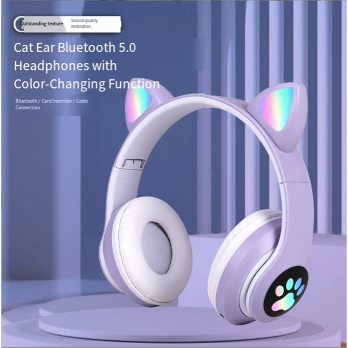 Casque Bluetooth DT75BG avec O - Cat Ear Bluetooth Headset Led avis et prix
