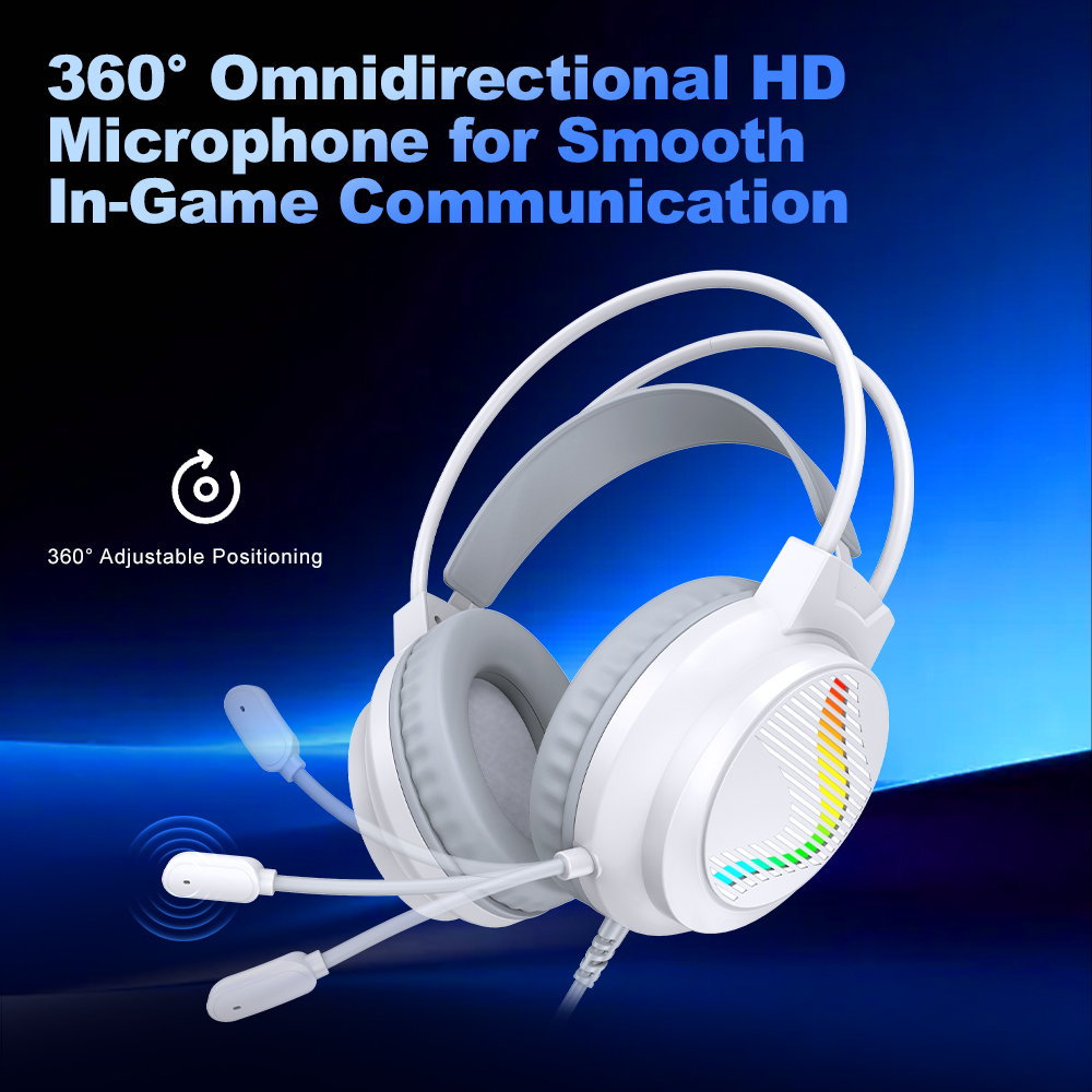 Casque de jeu filaire H10 avec - Gaming Headset With Mic Rgb avis et prix